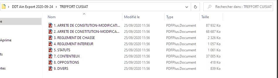 Arborescence des archives numérisées