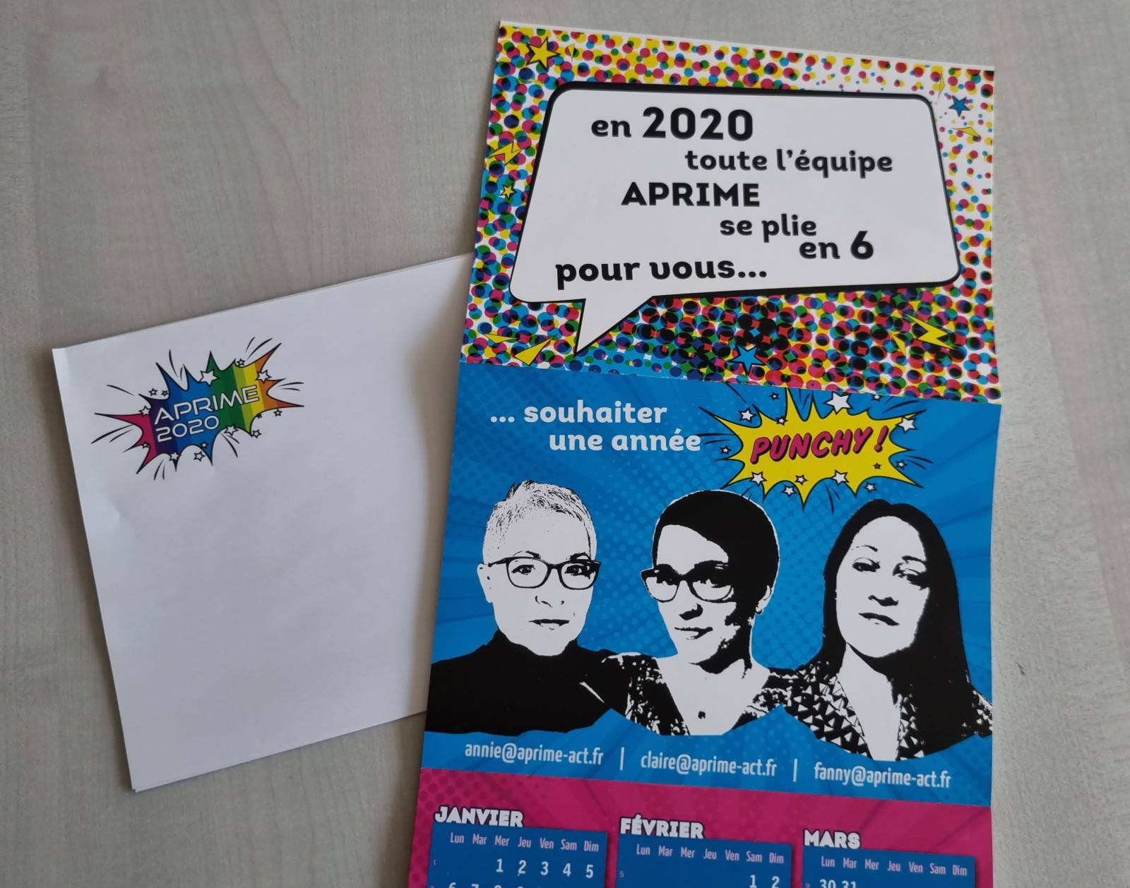 Création de carte de voeux2024  et enveloppe personnalisées sur Lyon