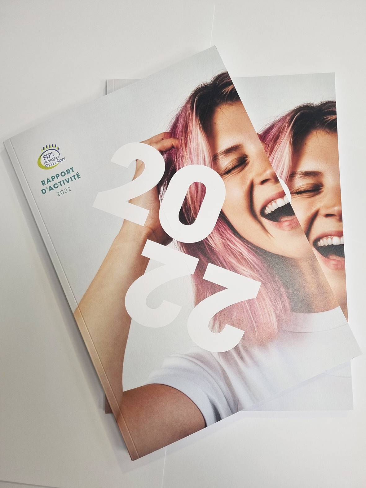 Impression rapport d'activité en doss carré collé à Villeurbanne