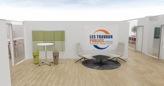 Projet mise en situation logo relief Lyon Part Dieu