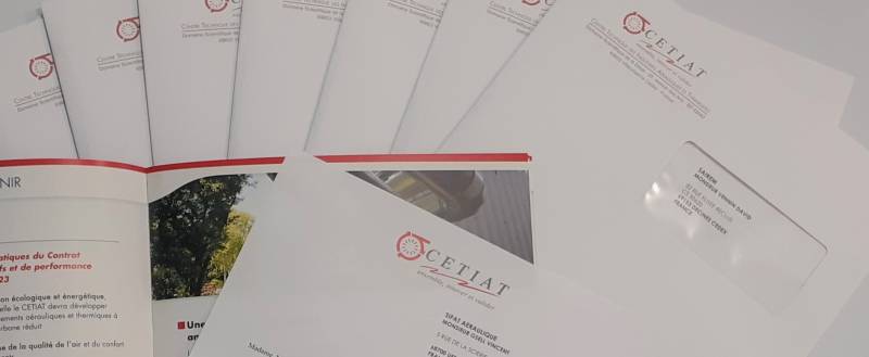 Courrier d'accompagnement personnalisé impression numérique Villeurbanne à côté de lyon