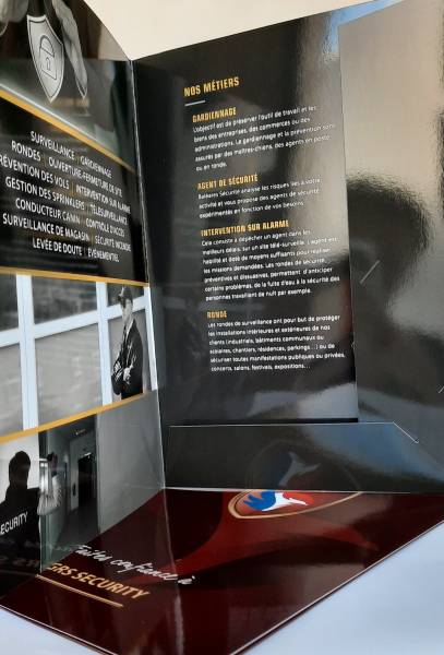 Pochettes à rabats avec pelliculage région lyonnaise