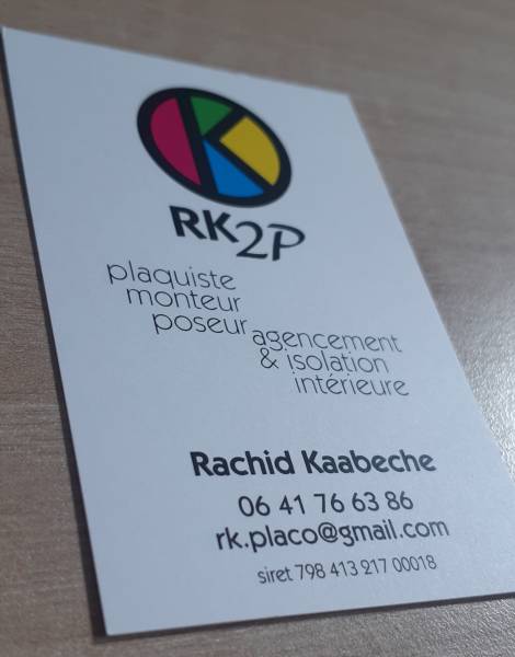 Carte de visite imprimées sur bristol 320 gr à Villeurbanne