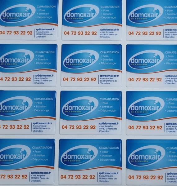 Carte en autocollant relief 3D dans la région lyonnaise