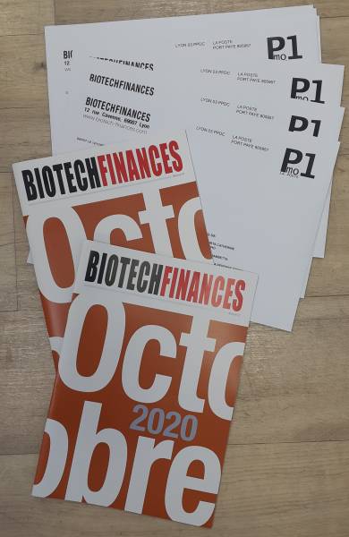Enveloppes personnalisées et brochure mensuelle routage Lyon 6ème