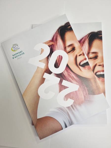 Impression rapport d'activité en doss carré collé à Villeurbanne